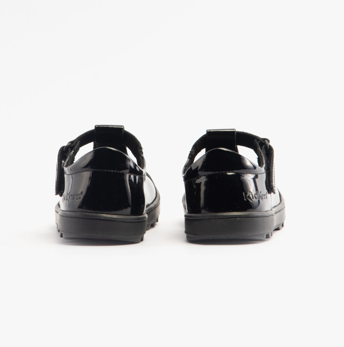 Kickers 116227 PLUNK MJ Girls School Shoes Black Patent