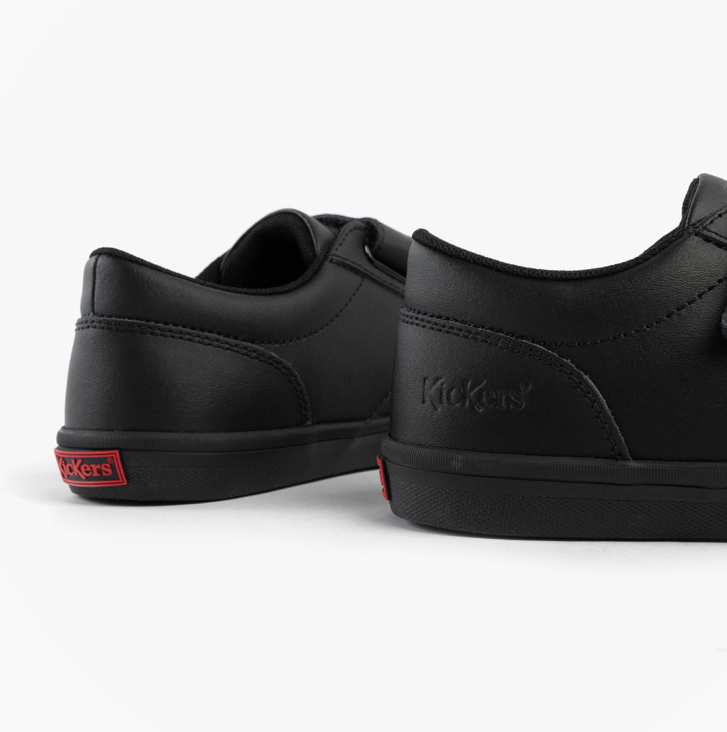 Kickers 117412 KODY TWIN Unisex School Shoes Black