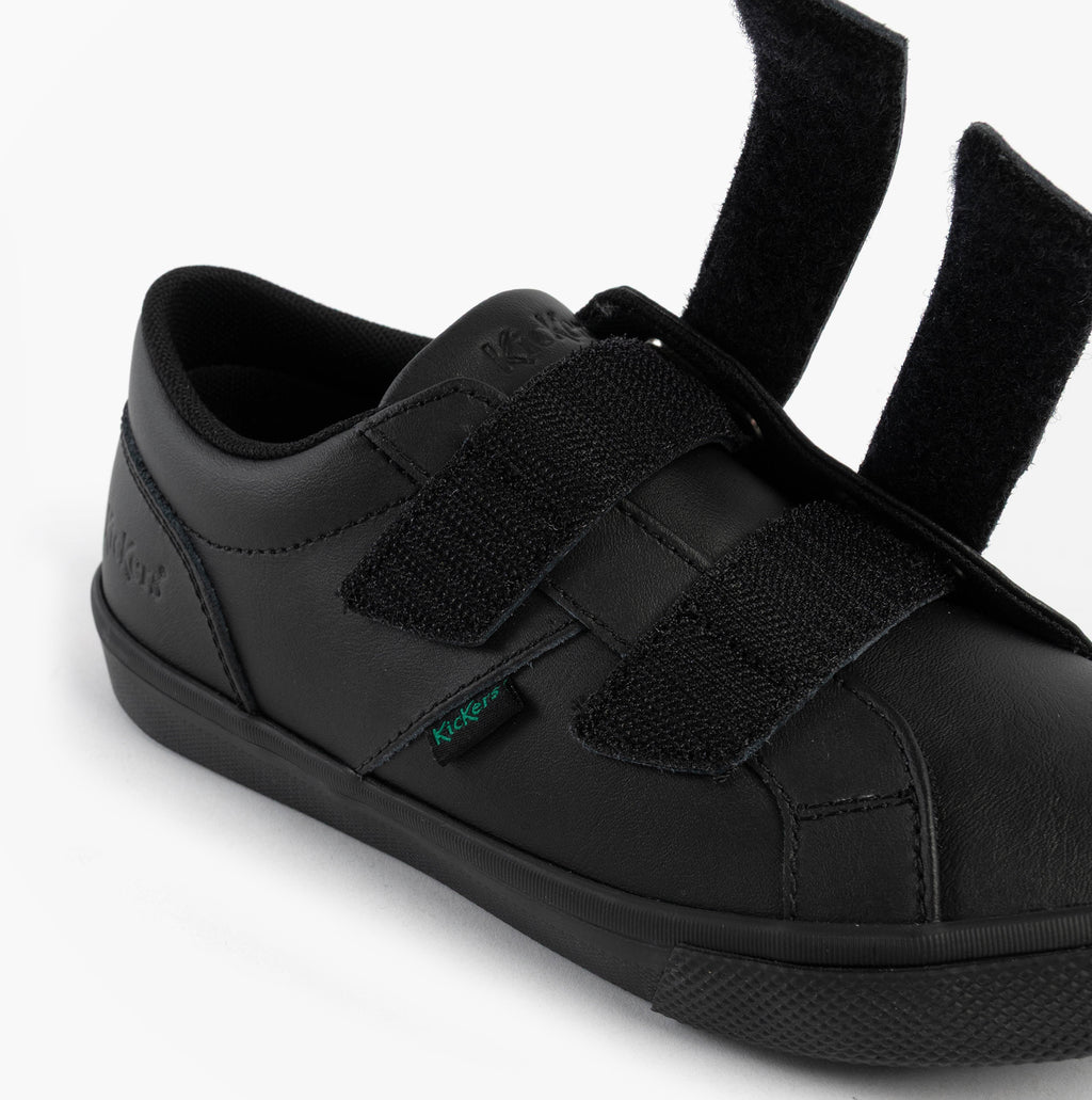 Kickers 117412 KODY TWIN Unisex School Shoes Black
