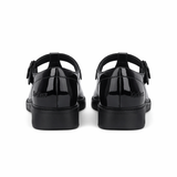 Kickers FINLEY T-BAR Girls School Shoes Black