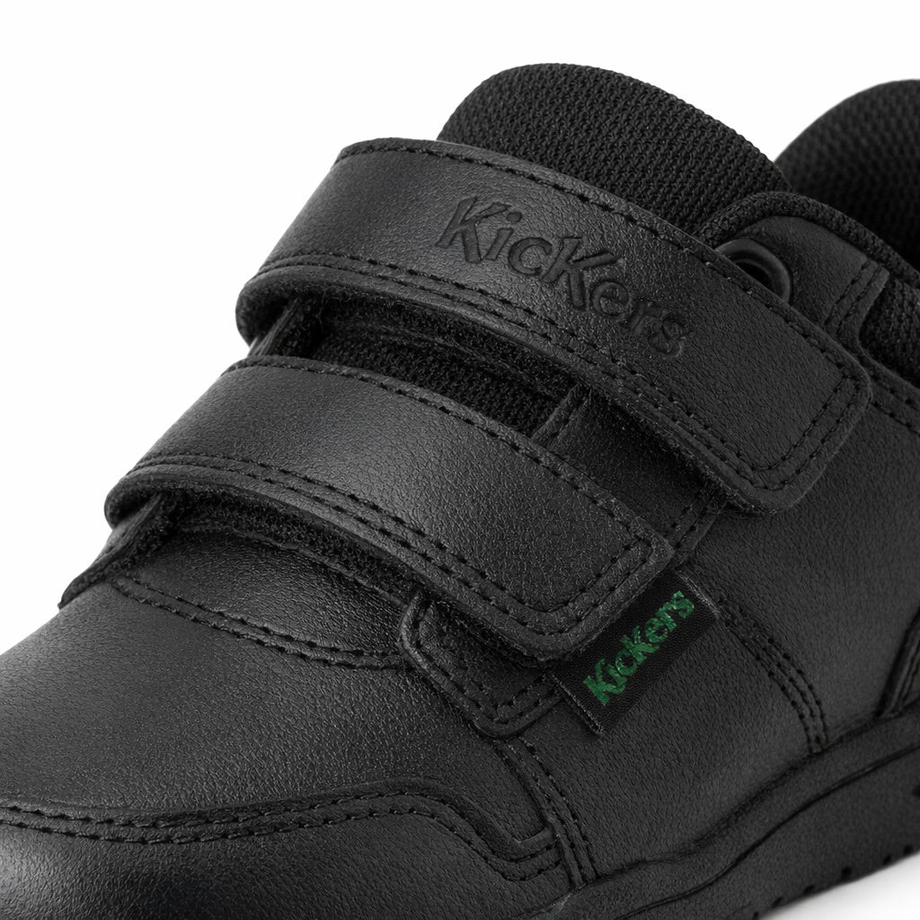 Kickers MERVAN Boys School Shoes Black