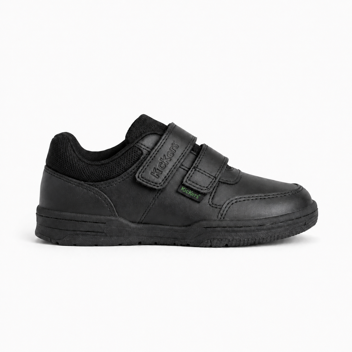 Kickers MERVAN Boys JUNIOR School Shoes Black