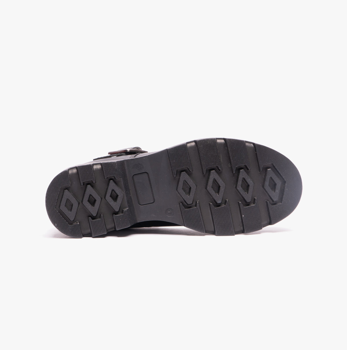 Roamers G705A Girls T-Bar Buckled School Shoes Black