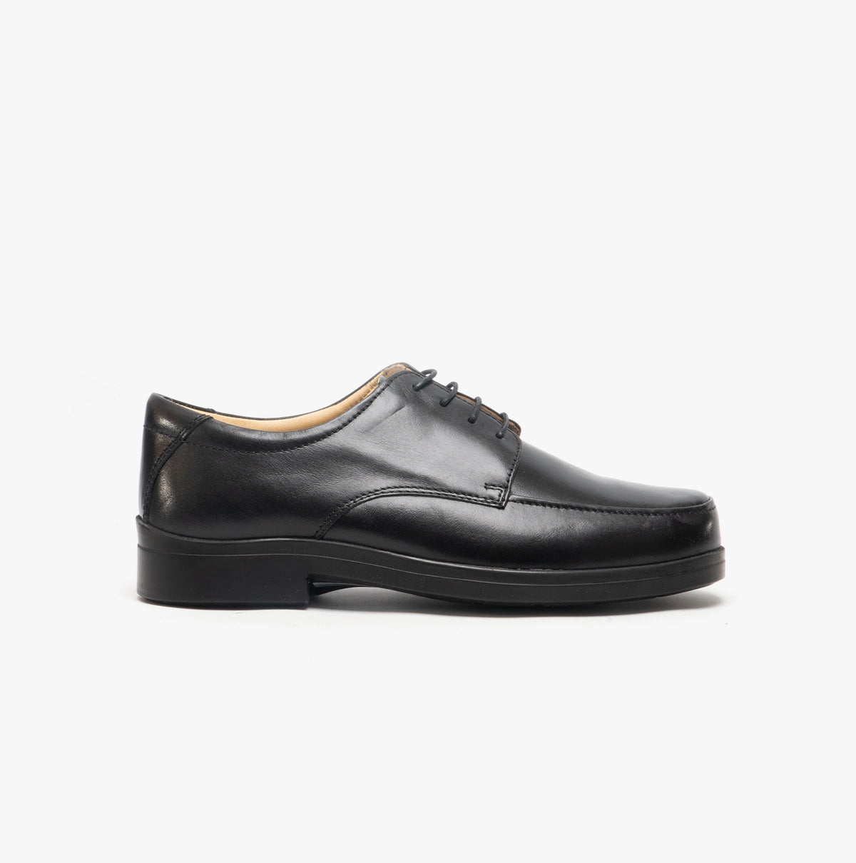 Roamers PETER Mens Lace-up Light XXX Extra Wide Shoes Black
