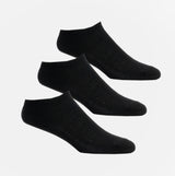 Shuperb Mens 3 Pack Of Trainer Socks Black: One Size