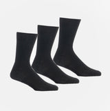 Shuperb Mens 3 Pack Of Suit Socks Black: One Size