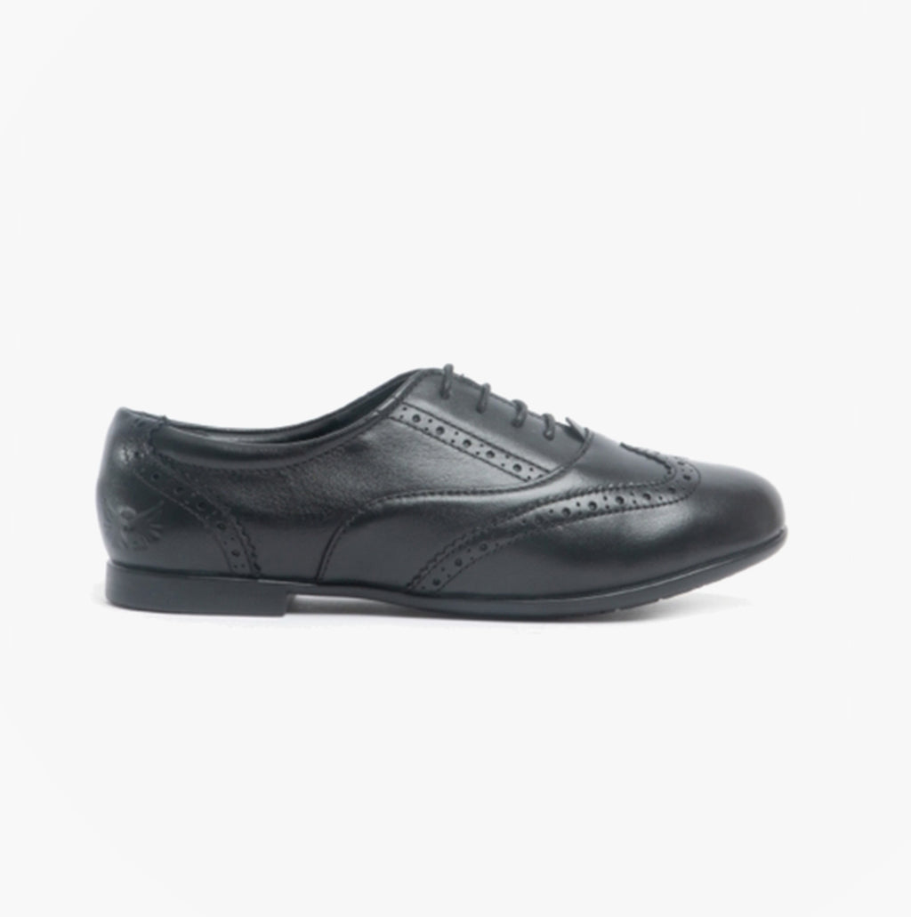 Start-Rite MATILDA Girls Leather Brogue School Shoes Black