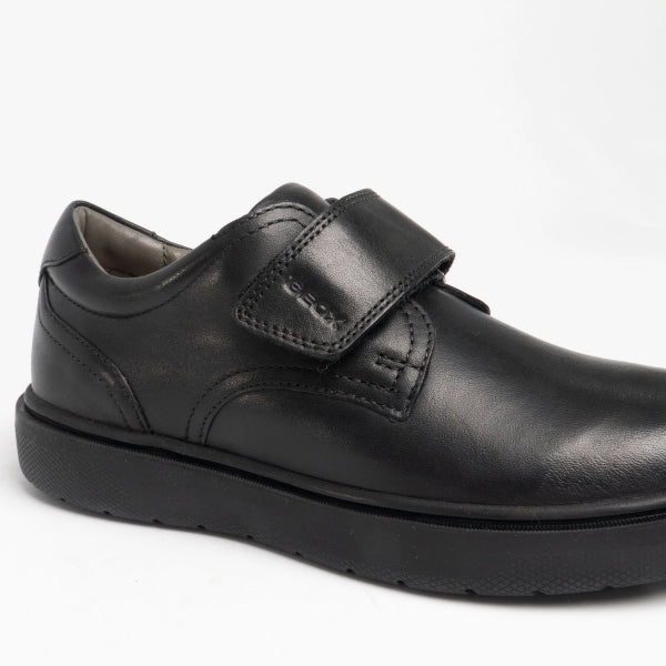GEOX RIDDOCK Boys Single Strap School Shoes Black