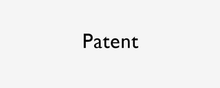 black patent text on an off white background