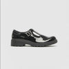 GEOX CASEY Girls School Shoes Patent Black
