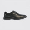 Hush Puppies TOMMY Boys Leather School Shoes Black
